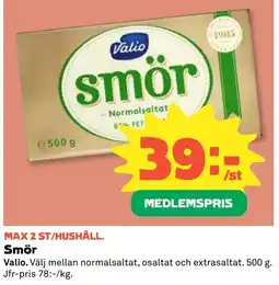 Stora Coop Valio Smör tilbud