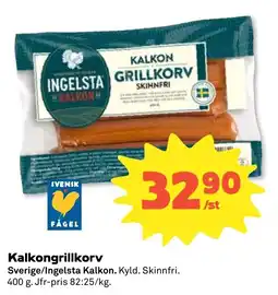 Stora Coop Ingelsta Kalkongrillkorv tilbud