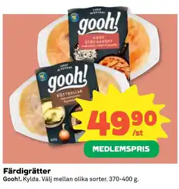 Stora Coop Gooh! Färdigrätter tilbud
