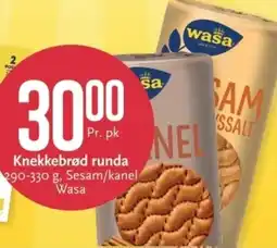 CC Mat Wasa Knekkebrød runda tilbud