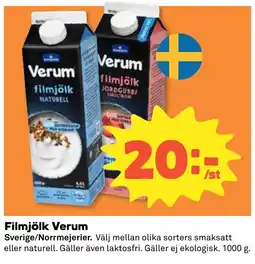 Stora Coop Filmjölk Verum tilbud
