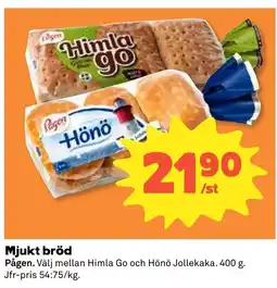 Stora Coop Pågen Mjukt bröd tilbud