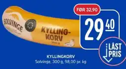 Rema 1000 Solvinge Kyllingkorv tilbud