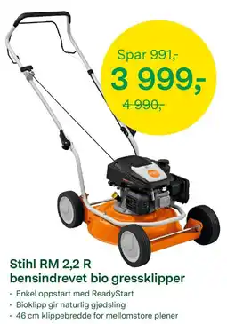 Felleskjøpet Stihl RM 2,2 R bensindrevet bio gressklipper tilbud