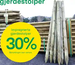 Felleskjøpet Impregnerte gjerdestolper tilbud