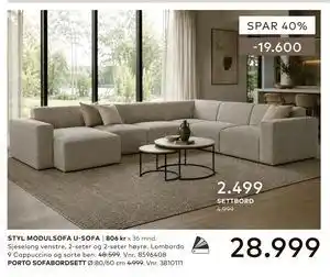STYL MODULSOFA U-SOFA