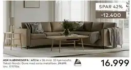 Skeidar ASK HJØRNESOFA tilbud