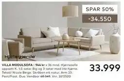 Skeidar VILLA MODULSOFA tilbud