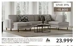 Skeidar PIXEL NORDIC U-SOFA tilbud