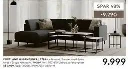 Skeidar PORTLAND HJØRNESOFA tilbud