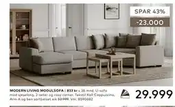 Skeidar MODERN LIVING MODULSOFA tilbud