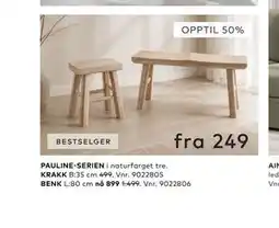 Skeidar PAULINE-SERIEN tilbud