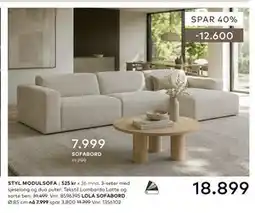 Skeidar STYL MODULSOFA tilbud