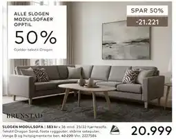 Skeidar SLOGEN MODULSOFA tilbud