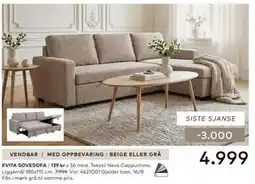Skeidar EVITA SOVESOFA tilbud