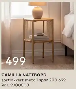 Skeidar CAMILLA NATTBORD tilbud