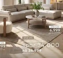 Skeidar SAGRADO HJØRNESOFA tilbud
