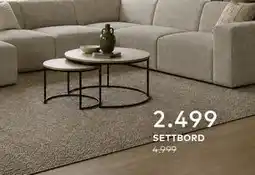 Skeidar PORTO SOFABORDSETT tilbud