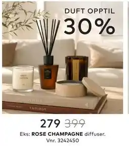 Skeidar ROSE CHAMPAGNE diffuser tilbud
