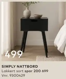 Skeidar SIMPLY NATTBORD tilbud