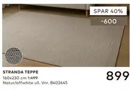 Skeidar STRANDA TEPPE tilbud