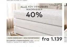 Skeidar XOV KOMFORT 5 VENDBAR MADRASS tilbud