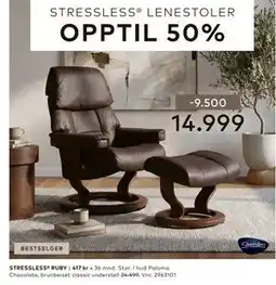 Skeidar STRESSLESS RUBY tilbud