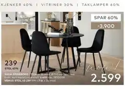Skeidar SAGA SPISEBORD tilbud