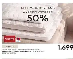 Skeidar ALLE WONDERLAND OVERMADRASSER tilbud