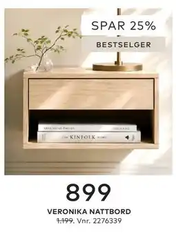 Skeidar VERONIKA NATTBORD tilbud