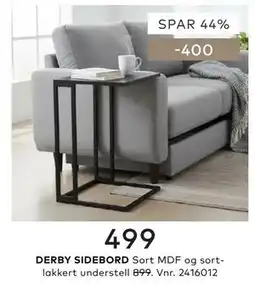 Skeidar DERBY SIDEBORD tilbud