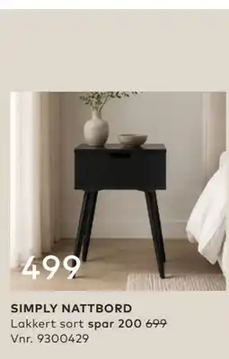 Skeidar SIMPLY NATTBORD tilbud