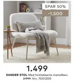 Skeidar SANDER STOL tilbud