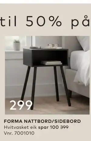FORMA NATTBORD/SIDEBORD