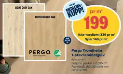 Coop Obs Pergo Trondheim 1-stav laminatgulv tilbud