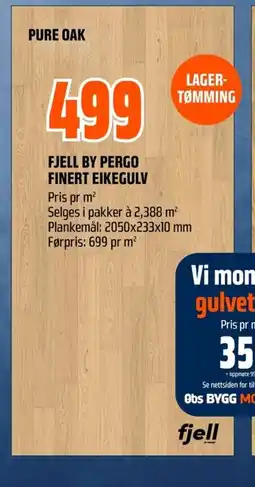 Coop Obs Fjell by Pergo Finert Eikegulv tilbud