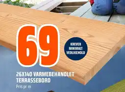 Coop Obs 26x140 varmebehandlet terrassebord tilbud