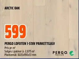 Coop Obs Pergo lofoten 1-stav parkettgulv tilbud