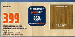 Coop Obs Pergo glomma pad pro 1-stav vinylgulv m/underlag tilbud