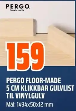 Coop Obs Pergo floor-made 5 cm klikkbar gulvlist til vinylgulv tilbud