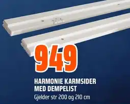 Coop Obs Harmonie karmsider med dempelist tilbud