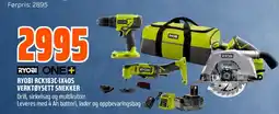 Coop Obs Ryobi one+ ryobi RCK183C-1X40S verktøysett snekker tilbud