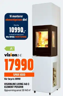 Coop Obs Visionline Living 140-3 Element Peisovn tilbud