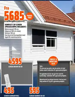 Coop Obs Komplett zip screen tilbud