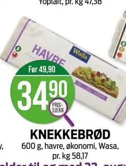 Kiwi KNEKKEBRØD tilbud