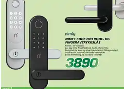 Coop Byggmix Nimly code pro kode- og fingeravtrykkslås tilbud