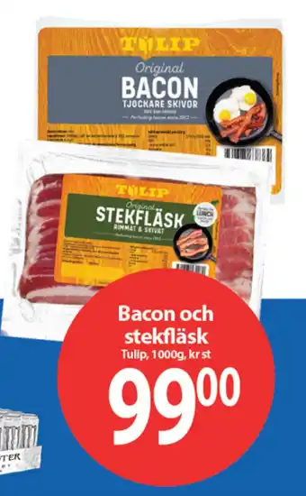 Tulip bacon och stekfläsk