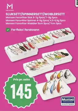 Sport Outlet Lars Monsen Sluksett/Spinnersett/Woblersett tilbud