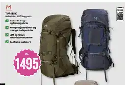 Sport Outlet Tursekk Molladalen 55L/75 ryggsekk tilbud