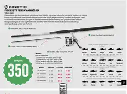 Sport Outlet Kinetic fiske sett ferskvann/sjø Vibra Spin tilbud